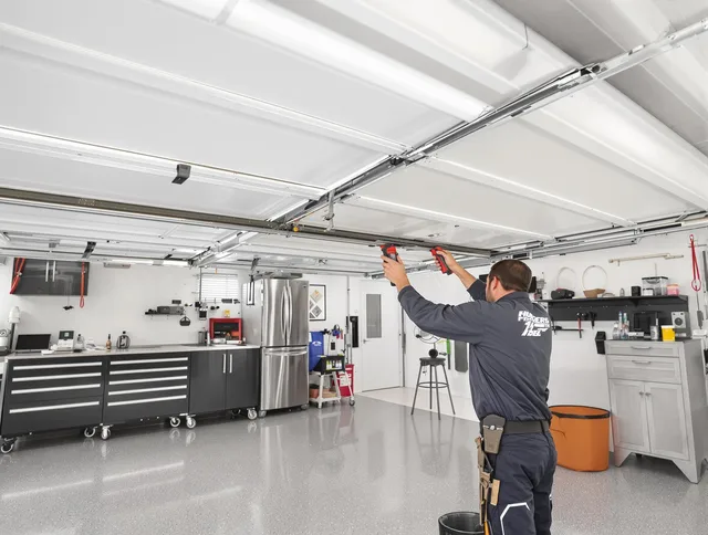 Overhead garage door repair service by North Tustin Garage Door Repair in North Tustin
