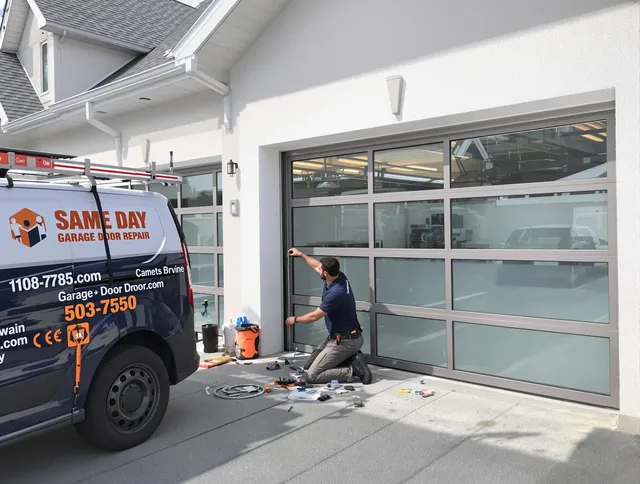 Same-day garage door repair service by North Tustin Garage Door Repair in North Tustin